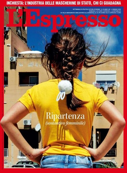 L’Espresso – 10 maggio 2020 Cover