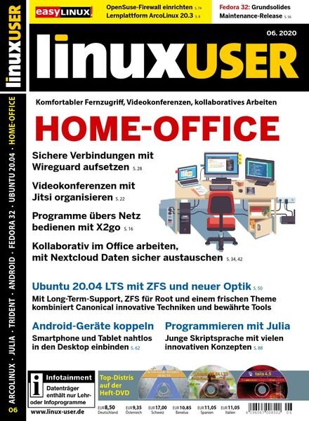 LinuxUser – Juni 2020 Cover