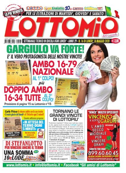 Lottomio del Lunedi – 18 Maggio 2020 Cover