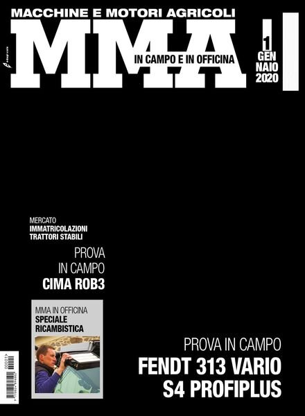 M&MA Macchine e Motori Agricoli – Gennaio 2020 Cover