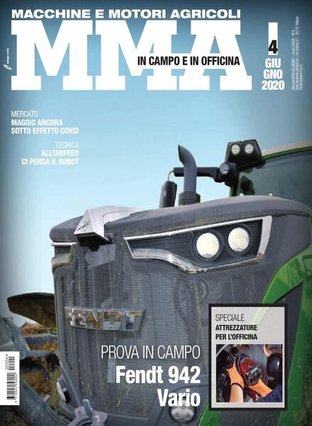 M&MA Macchine e Motori Agricoli – Giugno 2020 Cover