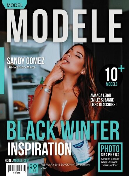 Model Modele Magazine – Black Winter Inspiration 2018 Cover