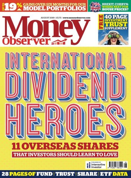 Money Observer – August 2019 Cover
