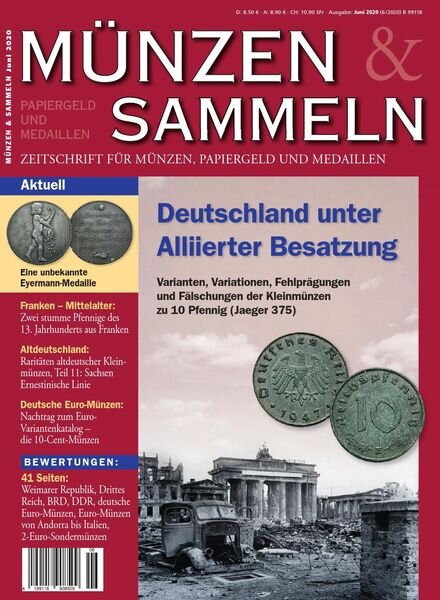Munzen & Sammeln – Juni 2020 Cover