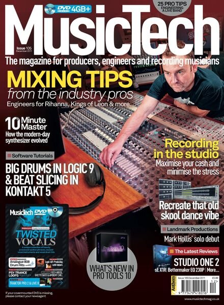 MusicTech – December 2011 Cover