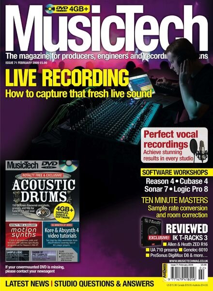 MusicTech – February 2009 Cover