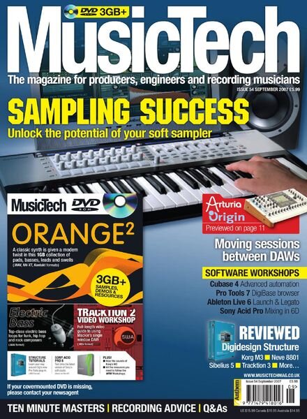 MusicTech – September 2007 Cover