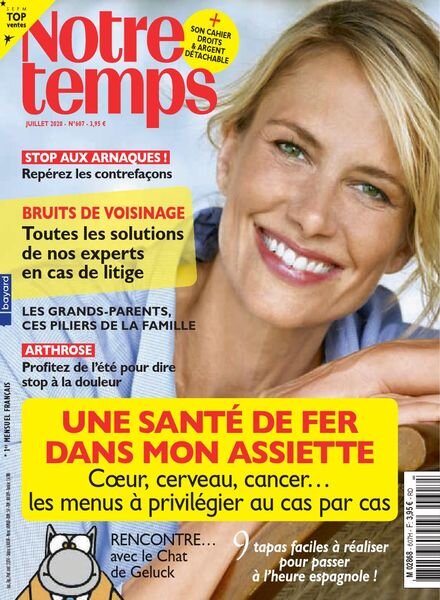 Notre Temps – Juillet 2020 Cover