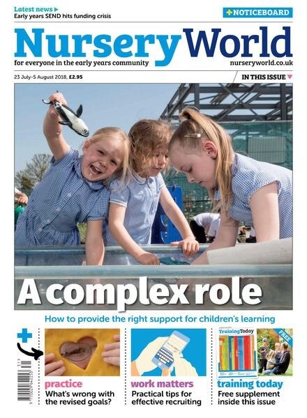 Nursery World – 23 July 2018 Cover