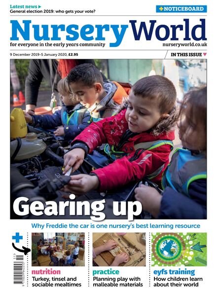 Nursery World – 9 December 2019 Cover