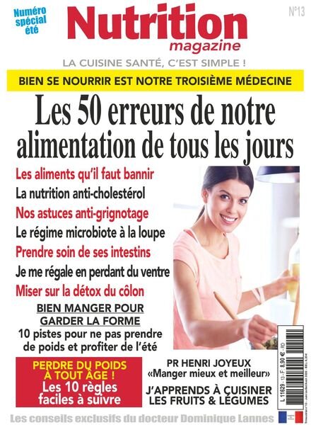 Nutrition Magazine – Juin-Aout 2020 Cover