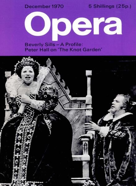 Opera – December 1970 Cover