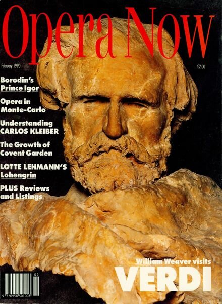 Opera Now – February 1990 Cover