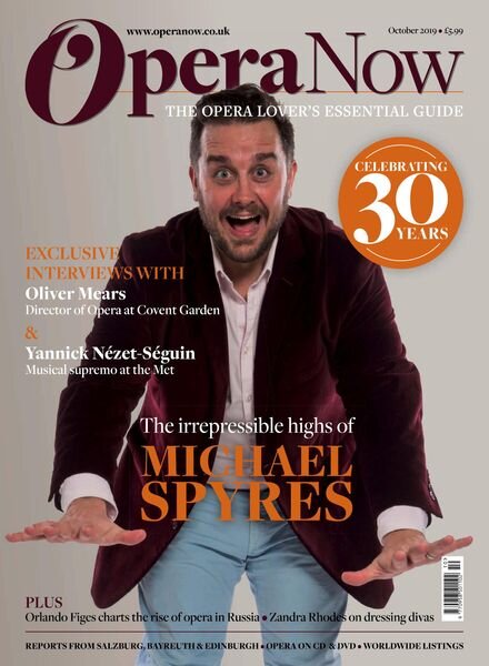 Opera Now – October 2019 Cover