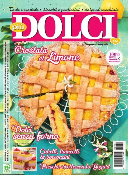 piuDOLCI – Giugno-Luglio 2020 Cover