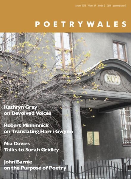 Poetry Wales – Autumn 2013 49.2 Cover