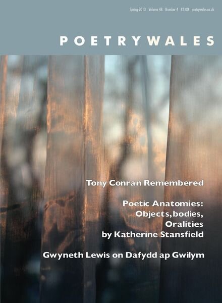 Poetry Wales – Spring 2013 48.4 Cover