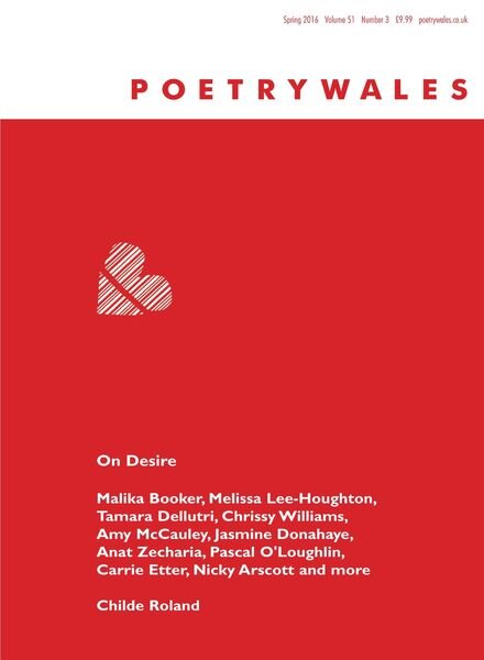 Poetry Wales – Spring 2016 51.3 Cover