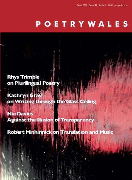 Poetry Wales – Winter 2013 49.3 Cover
