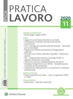 Pratica Lavoro – 30 Maggio 2020