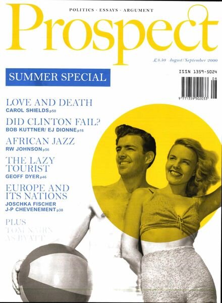 Prospect Magazine – August – September 2000 Cover