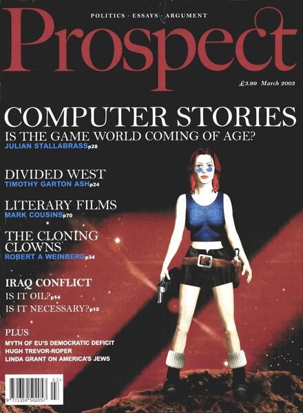 Prospect Magazine – March 2003 Cover