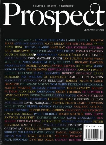 Prospect Magazine – October 2000 Cover