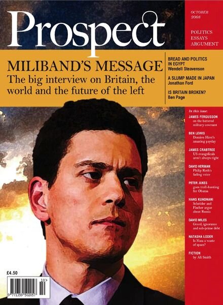 Prospect Magazine – October 2008 Cover