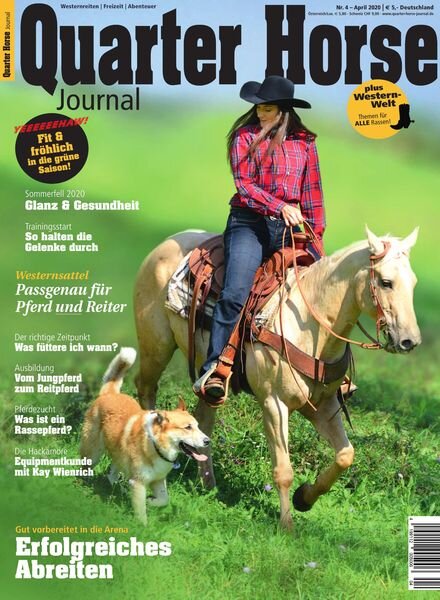 Quarter Horse Journal – April 2020 Cover