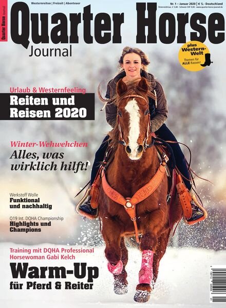 Quarter Horse Journal – Januar 2020 Cover