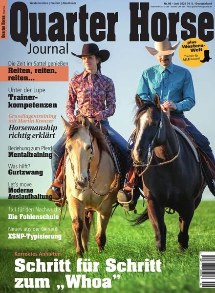 Quarter Horse Journal – June 2020 Cover
