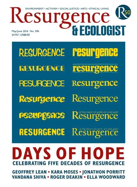 Resurgence & Ecologist – May- June 2016 Cover
