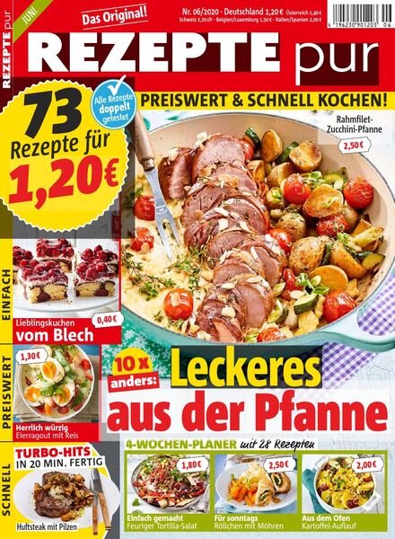 Rezepte Pur – Juni 2020 Cover