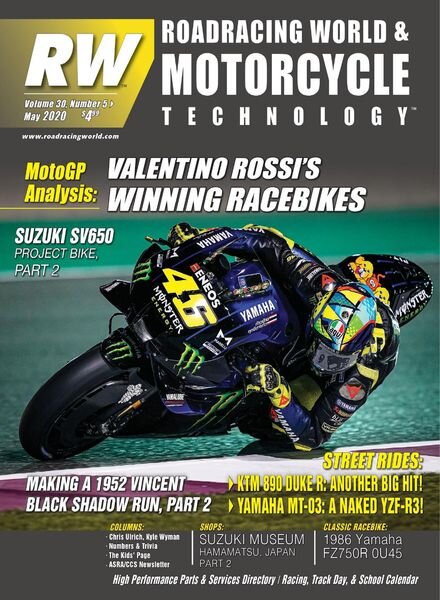 Roadracing World – May 2020 Cover