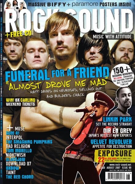 Rock Sound Magazine – August 2007 Cover