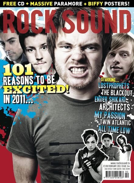 Rock Sound Magazine – February 2011 Cover
