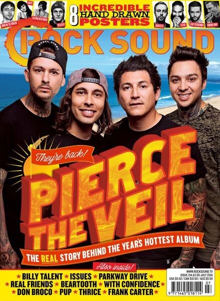 Rock Sound Magazine – Issue 214 – July 2016 Cover