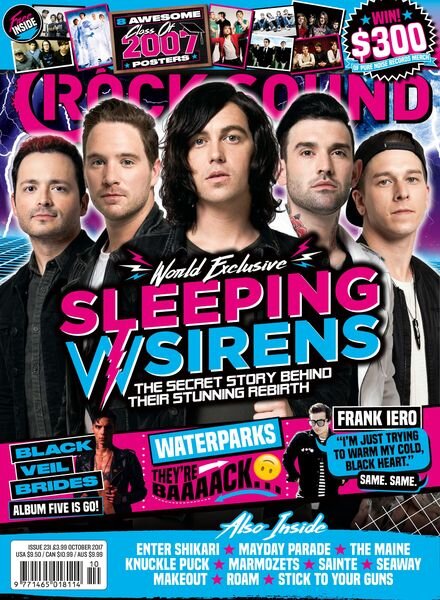 Rock Sound Magazine – Issue 231 – October 2017 Cover