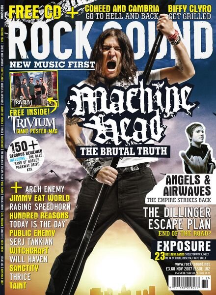 Rock Sound Magazine – november 2007 Cover