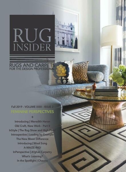 Rug Insider Magazine – Fall 2019 Cover