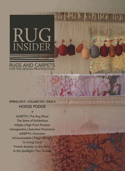 Rug Insider Magazine – Spring 2019 Cover
