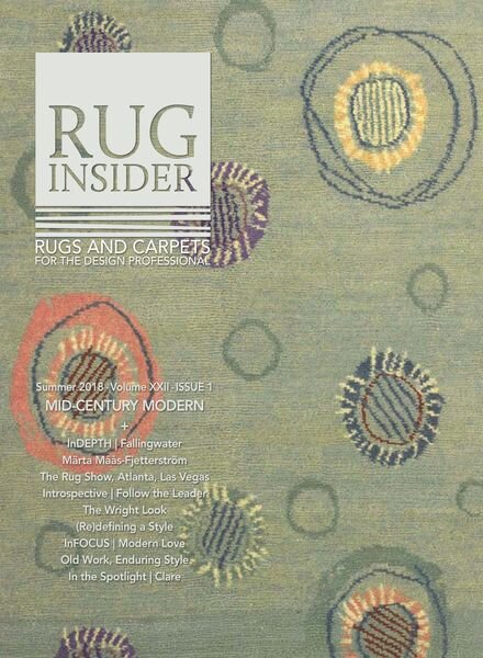 Rug Insider Magazine – Summer 2018 Cover