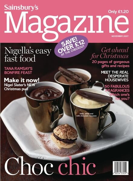 Sainsbury’s Magazine – november 2007 Cover