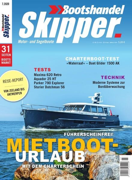 Skipper Bootshandel – Juni 2020 Cover