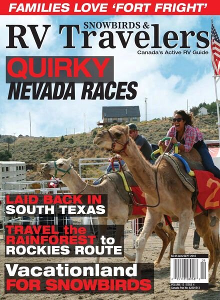 Snowbirds & RV Travelers – August-September 2016 Cover