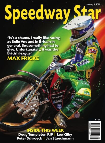Speedway Star – January 4, 2020 Cover