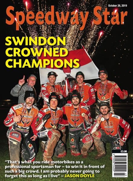 Speedway Star – October 26, 2019 Cover