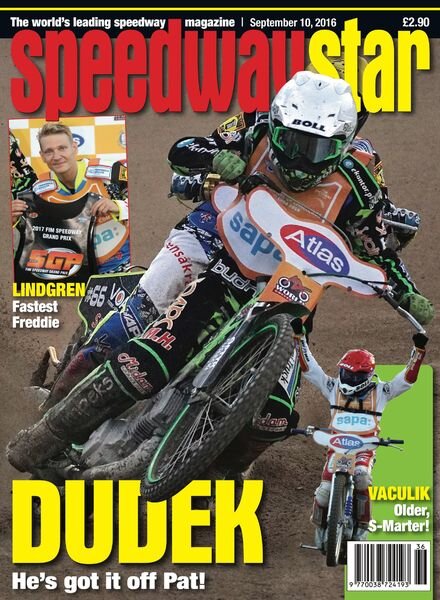 Speedway Star – September 10, 2016 Cover