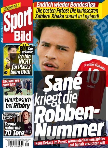 Sport Bild – 20 Mai 2020 Cover