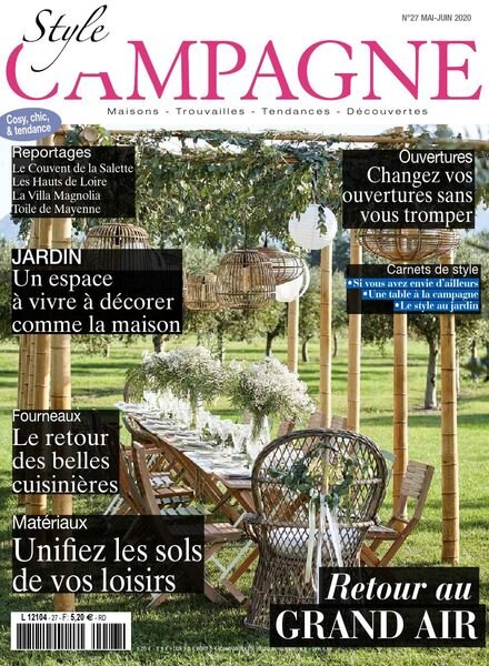 Style Campagne – juin-juillet 2020 Cover